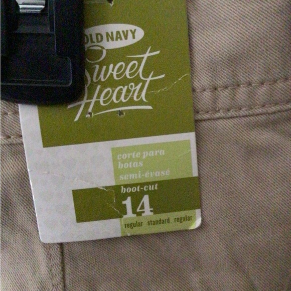 NWT Old Navy sweetheart khaki bootcut pants - Picture 3 of 3